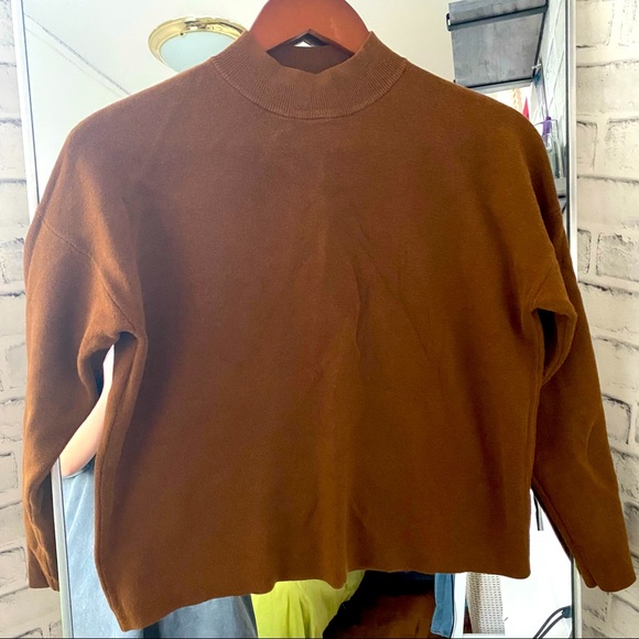Brown Pullover size S/M - Picture 2 of 5
